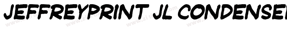 JeffreyPrint JL Condensed Italic字体转换